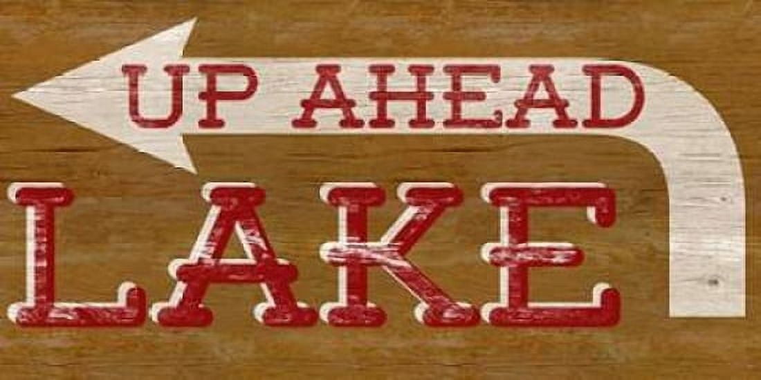 Lake Sign Canvas Art - SD Graphics Studio (24 x 48)