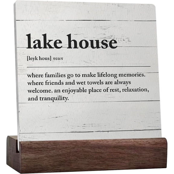 Lake Signs,Lake House Ceramic Table Sign,Lake House Decor,Lake Decor For The Home,Lake Life Decor,Lake Themed Decor,Lake Gifts,Lake House Gifts