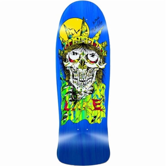 Lake Skateboards Liberty Reissue Blue Skateboard Deck - 9.87" x 30.25" (Deck Only)