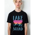 thumbnail image 1 of Lake Squad Sunset Tee Men round neck T-shirt black graphic gifts Spring and summer outdoor wear Funny Unisex Shirt Graphic Tee tshirts, 1 of 6