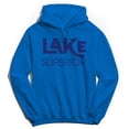 thumbnail image 1 of Lake Superior Humor Graphic Royal Men's Crewneck Sweatshirt Hoodie, 1 of 1