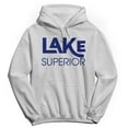 thumbnail image 1 of Lake Superior Humor Graphic White Men's Crewneck Sweatshirt Hoodie, 1 of 1