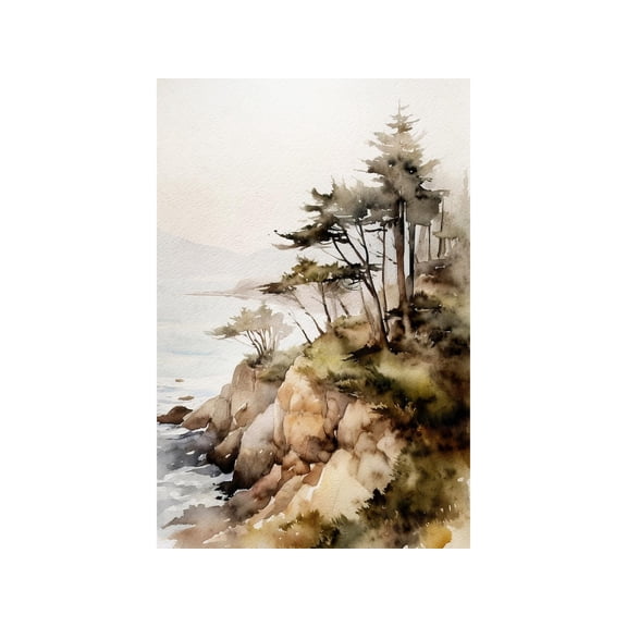 Lake Superior Michigan Landscape Coastal Lake Shore Pine