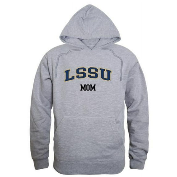 Lake Superior State University Womens Mom Hoodie, Heather Gray - Extra Large