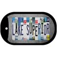thumbnail image 1 of Lake Superior Strip Art Novelty Metal Dog Tag Necklace 2" x 1" Dog Tag (DT), 1 of 1