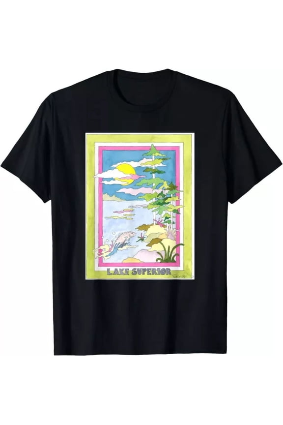 Lake Superior T-Shirt Unisex S-5XL Hot Trending Shirt, Vintage Birthday Gift