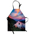 thumbnail image 1 of Lake Tahoe Apron California Photography Rustic Themes Sundown Time Freshwater Sierra Nevada Lake, Unisex Kitchen Bib Apron with Adjustable Neck for Cooking Baking Gardening, Multicolor, by Ambesonne, 1 of 3