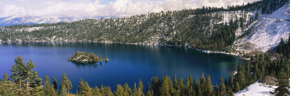 Lake Tahoe California Canvas Art - Panoramic Images (27 x 9)