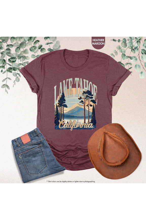 Lake Tahoe California Shirt, Lake Life Shirt, Cute Camping Shirt, Outdoors Shirt, Nature Lover Gifts, Mountain Tshirt, National Park Shirt All Size S-5Xl