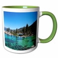 thumbnail image 1 of 3drose, Lake Tahoe Sand Harbor Beautiful View, 15oz Two-tone Green Mug, 1 of 6
