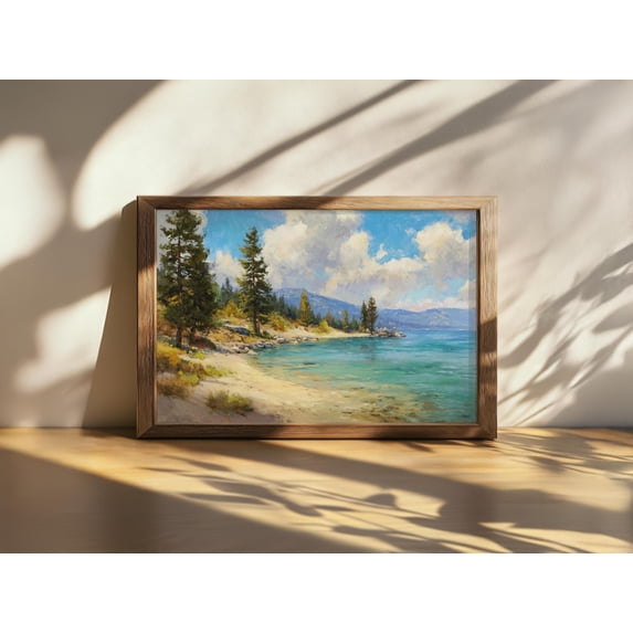 Lake Tahoe Sand Harbor State Park California Summer Mountain Forest ...