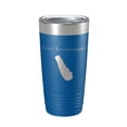 thumbnail image 1 of Lake Terramuggus Map Tumbler Travel Mug Insulated Laser Engraved Coffee Cup Connecticut 20 oz Royal Blue, 1 of 1