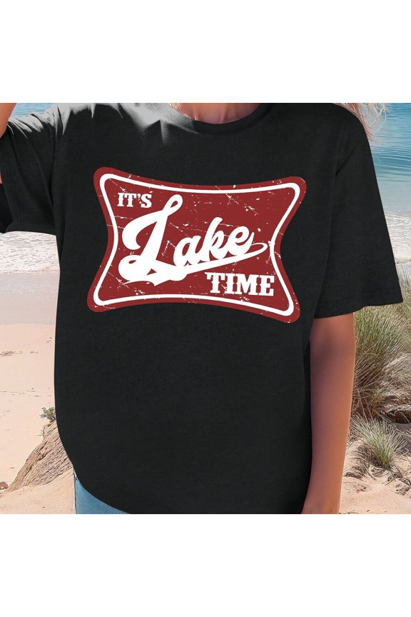 It'S Lake Time Shirt, Boat Travel Shirt, Lake Trip Shirt, Vacation Shirt, Camping Shirt, Lake Vibes Shirt, Adventure Shirt,Gift For Traveler Unisex S-5XL Hot Trending Shirt, Vintage Birthday Gift