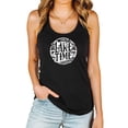 thumbnail image 1 of Lake Time Tank Top for Women and Teens Circle Graphic Summer Shirt for Adults Black Tank Top Large, 1 of 4