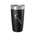 thumbnail image 1 of Lake Tuscaloosa Map Tumbler Travel Mug Insulated Laser Engraved Coffee Cup Alabama 20 oz Black, 1 of 5