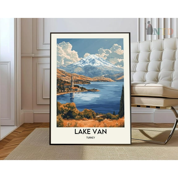 Lake Van Poster, Lake Vanlake Van Print, Lake Van Photo, Lake Van Poster Print, Lake Van Travel Poster, Lake Van Gift Wall Art, Modern Wall Decor, 8x12 UNFRAMED
