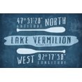 thumbnail image 1 of Lake Vermilion, Minnesota, Lake Essentials, Latitude and Longitude (12x18 Wall Art Poster, Room Decor), 1 of 3