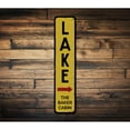 thumbnail image 1 of Lake Vertical Novelty Decor, Metal Wall Sign - 4x18 Inches, 1 of 4