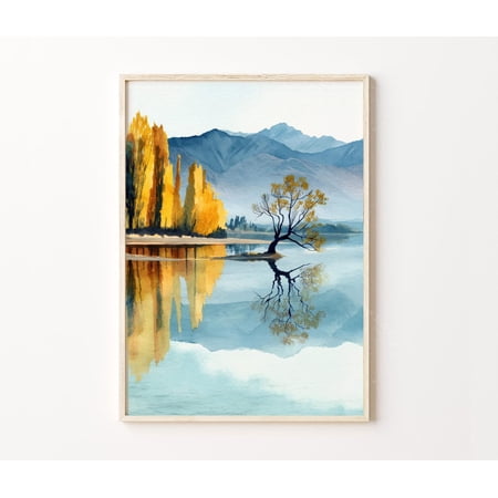 Lake Wanaka New Zealand Lone Tree Home Decor