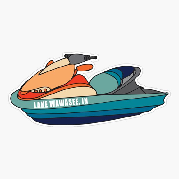 Lake Wawasee Jet Vinyl Decal Sticker