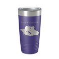 thumbnail image 1 of Lake Wentworth Map Travel Mug Insulated Laser Engraved Coffee Cup New Hampshire 20 oz Purple, 1 of 1