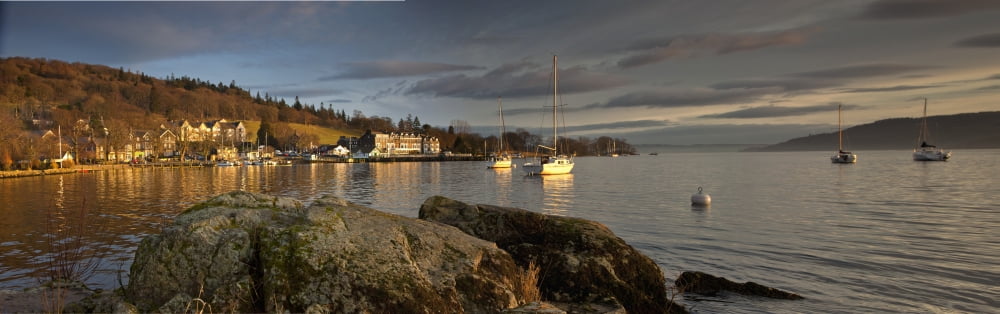 Lake Windermere Ambleside Cumbria England Canvas Art - John Short Design Pics (44 x 14)
