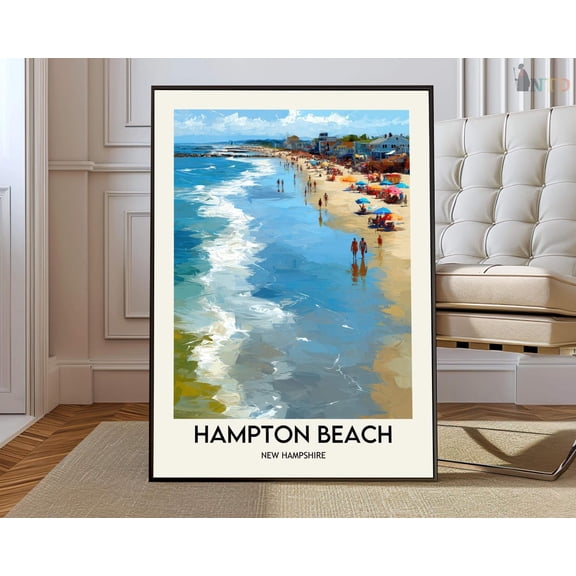 Lake Winnipesaukee New Hampshire Travel Poster Unframed Paper Print