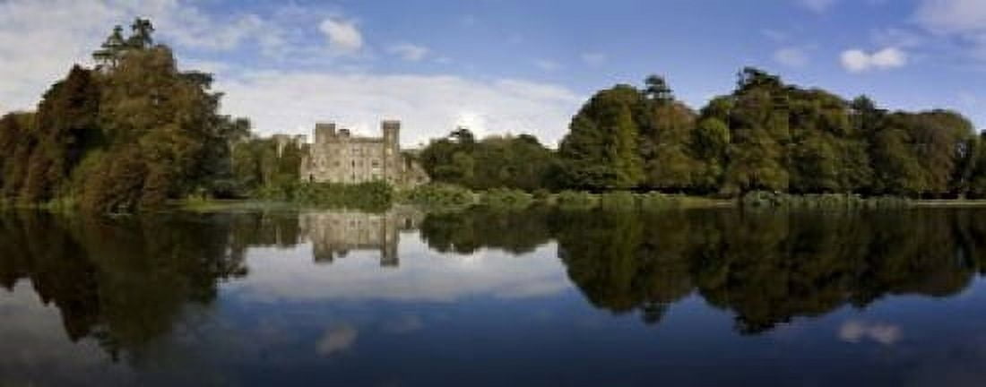 Lake and 19th Century Gothic Revival Johnstown Castle Co Wexford Ireland Canvas Art - Panoramic Images (15 x 6)