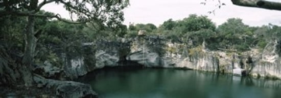 Lake between Etosha and Tsumeb Lake Otjikoto Namibia Canvas Art - Panoramic Images (36 x 13)
