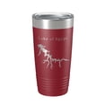 thumbnail image 1 of Lake of Egypt Map Tumbler Travel Mug Insulated Laser Engraved Coffee Cup Illinois 20 oz Maroon, 1 of 1