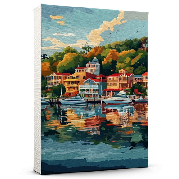 Lake of the Ozarks Canvas Print, Missouri Canvas Wall Art, Lake of the Ozarks Decor Travel Canvas, Missouri Travel Gift, Housewarming Gift - 99AZ728