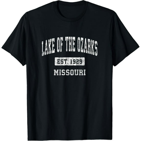 Lake of the Ozarks Missouri MO Vintage Sports Established De T-Shirt