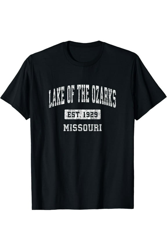 Lake of the Ozarks Missouri MO Vintage Sports Established De T-Shirt
