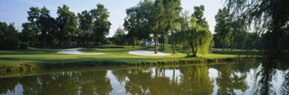 Lake on a golf course Tantallon Country Club Fort Washington Maryland USA Canvas Art - Panoramic Images (18 x 6)