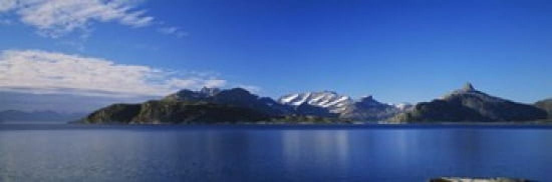 Lake on mountainside Sorfolda Bodo Nordland Norway Canvas Art - Panoramic Images (18 x 6)