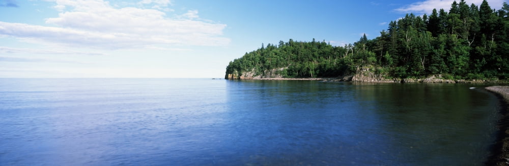 Lake view Lake Superior Duluth Minnesota USA Canvas Art - Panoramic Images (6 x 18)