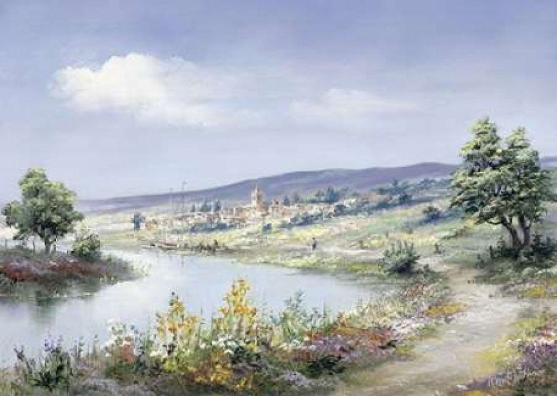 Lake way Canvas Art - Reint Withaar (20 x 28)