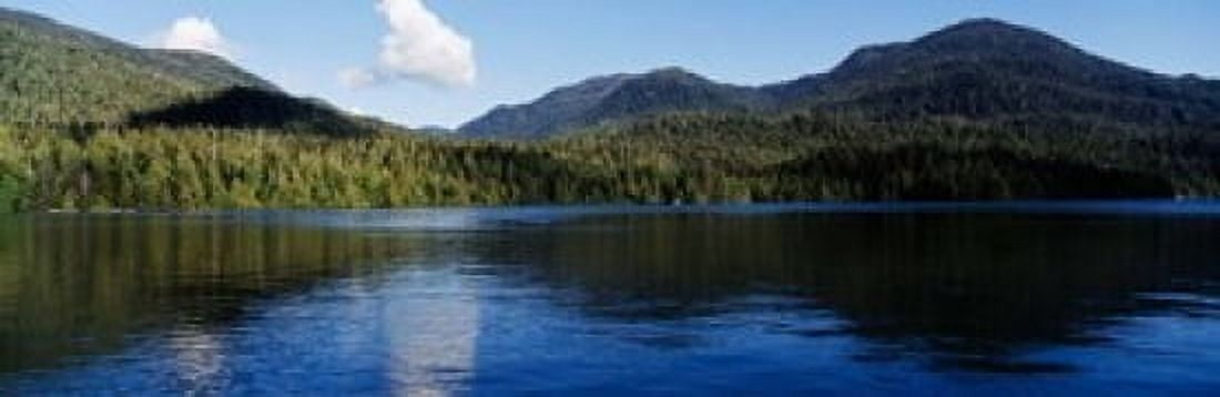 Lake with mountains Morse Basin Prince Rupert British Columbia Canvas Art - Paul Souders DanitaDelimont (49 x 16)
