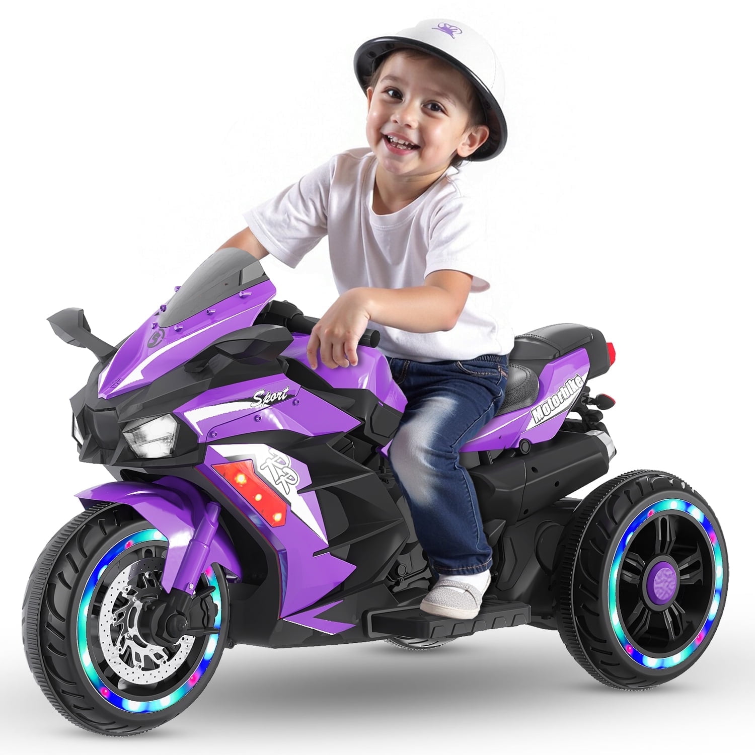 Tandembuggy Twinny Double Doll Pram – Twin Stroller For 2 Dolls, Age 4-8 Years, Adjustable & Foldable (Purple)