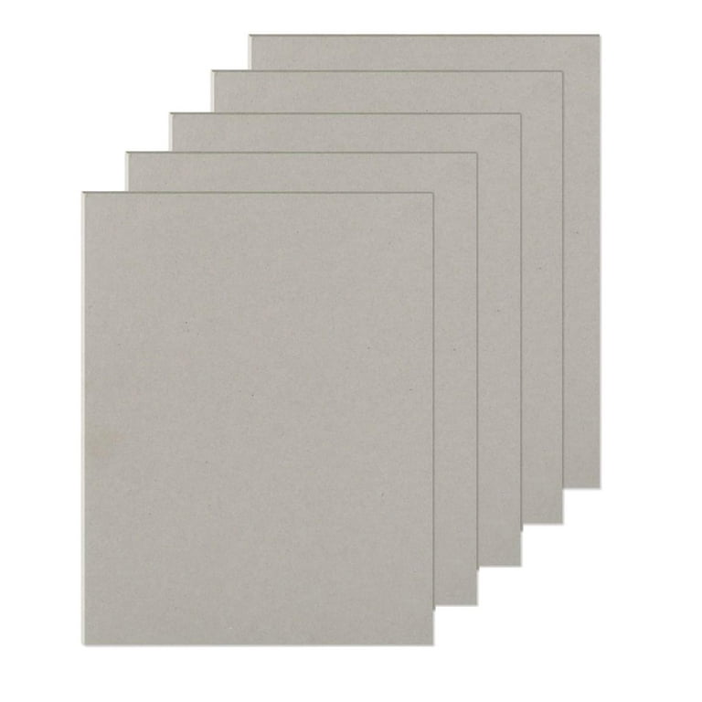 Lakeer A4 Size Grey Board Cardstock Paper Board 2mm Thickness Pack of 5 Pcs