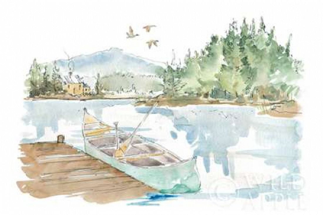 Lakehouse I on White Canvas Art - Anne Tavoletti (24 x 36)