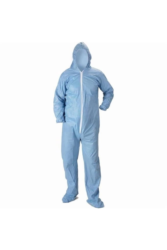B2210727 07414B Pyrolon Plus 2 Disposable FR Coverall with Hood, Elastic Wrists & Boots - 3XL - 25 per Case