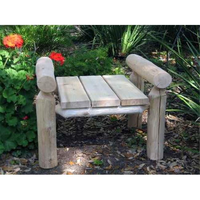 Natural Cedar & Pine Rustic 20" Square Ottoman