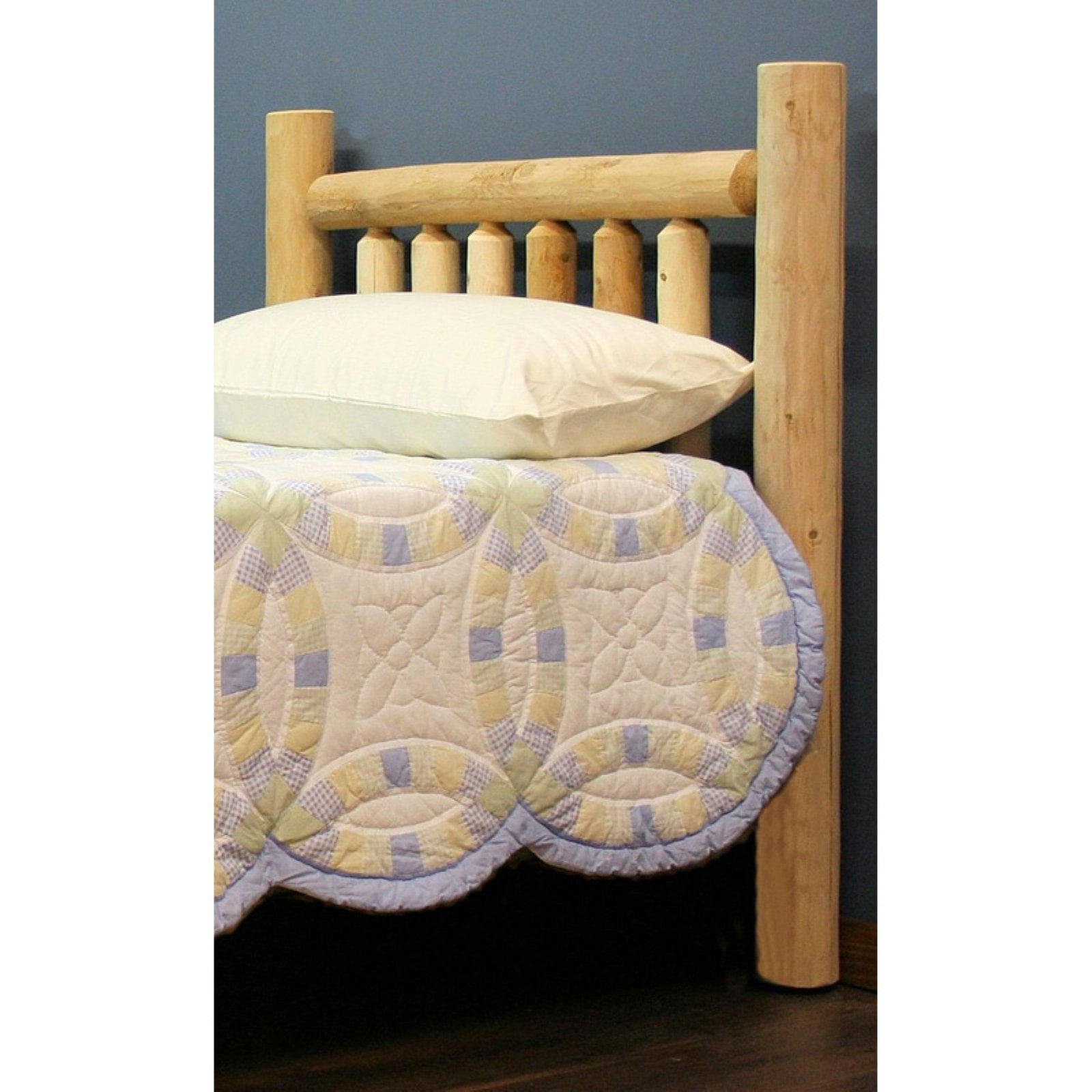 Rustic Northern White Cedar Queen Slat Headboard