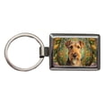 thumbnail image 1 of Lakeland Terrier Dog Art Nouveau Metal Rectangle Keychain, 1 of 7
