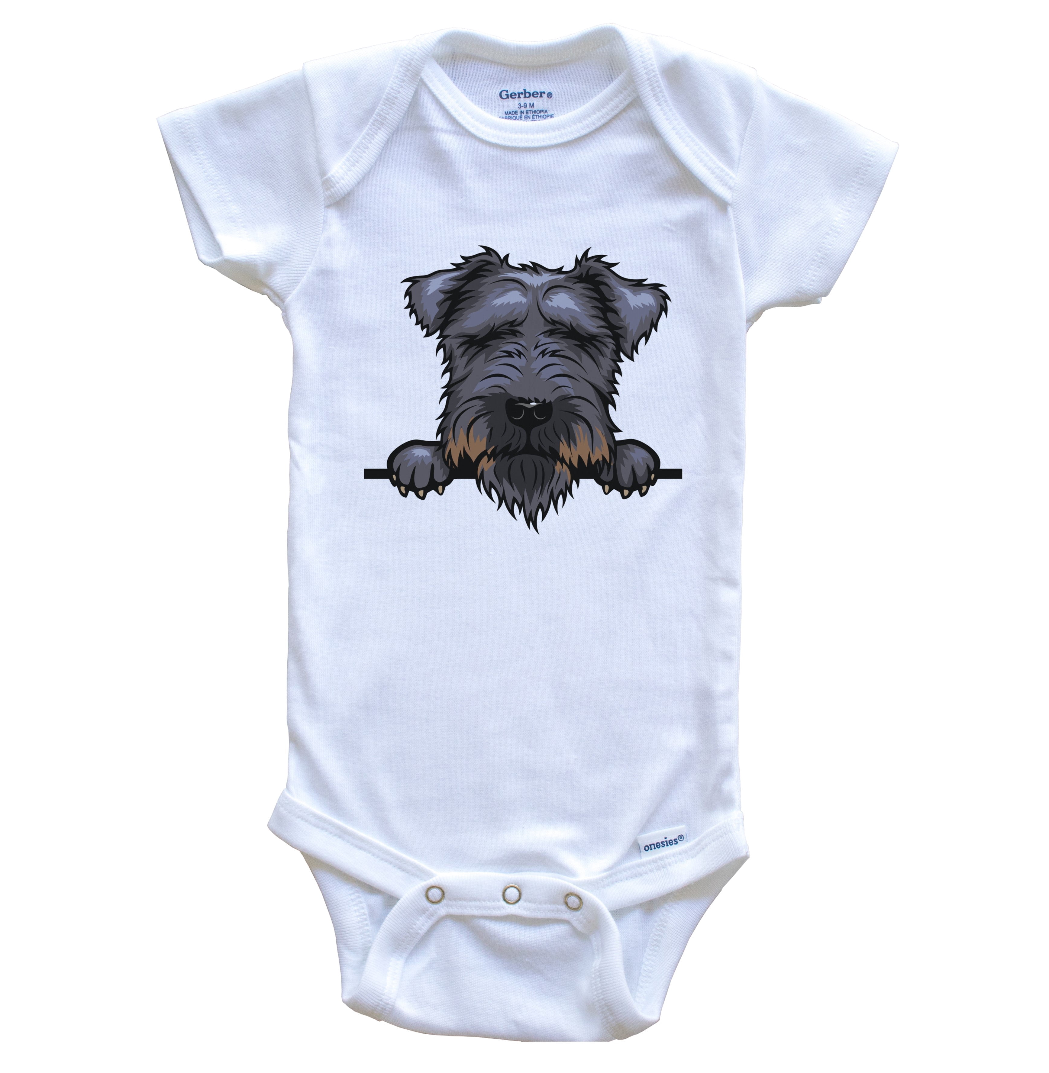 Lakeland Terrier Dog Breed Cute One Piece Baby Bodysuit, 0-3 months white