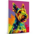 thumbnail image 1 of Lakeland Terrier Dog Canvas Wall Art Poster Prints Colorful Pop Animal Art Wall Decor Dog Picture Artwork Pet Dog Painting Poster for Home Bedroom Living Room Decoration Framed, 1 of 6