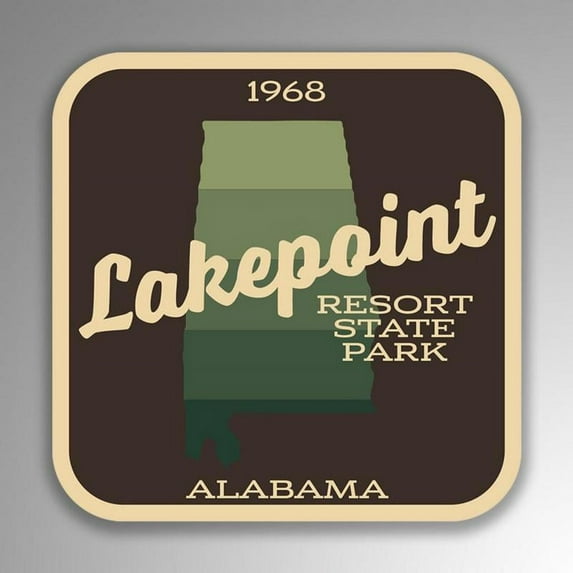 Lakepoint Resort State Park Decal Sticker | 4-Inches By 4-Inches | Vinyl Sticker | UV Protective Laminate | SP192