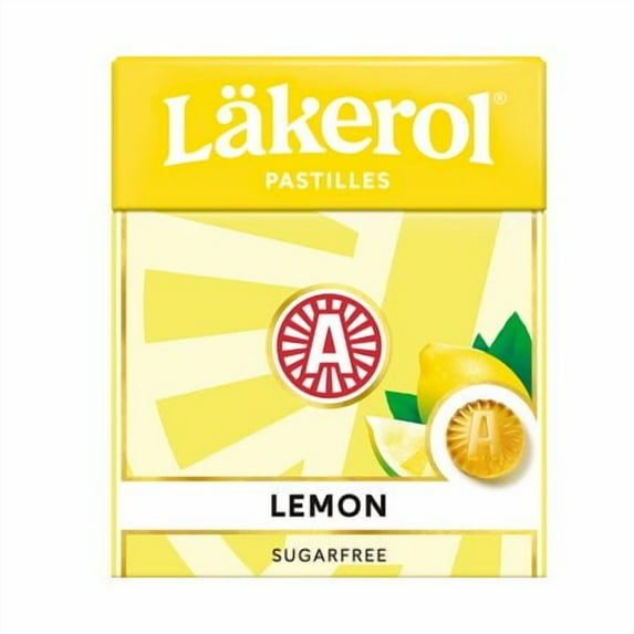 Lakerol Lemon Licorice Sugar Free Candy Drops – 23g Sweden Swedish