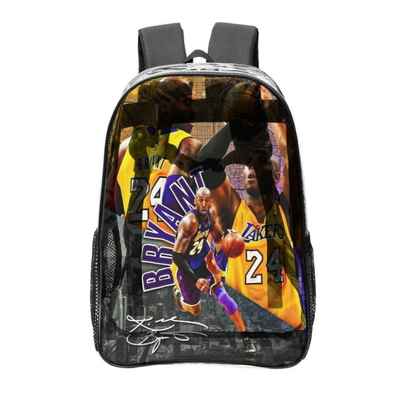 Lakers Kobe Pattern Transparent Backpack Lightweight And fashionable Showcasing Personality And Leading The Trend